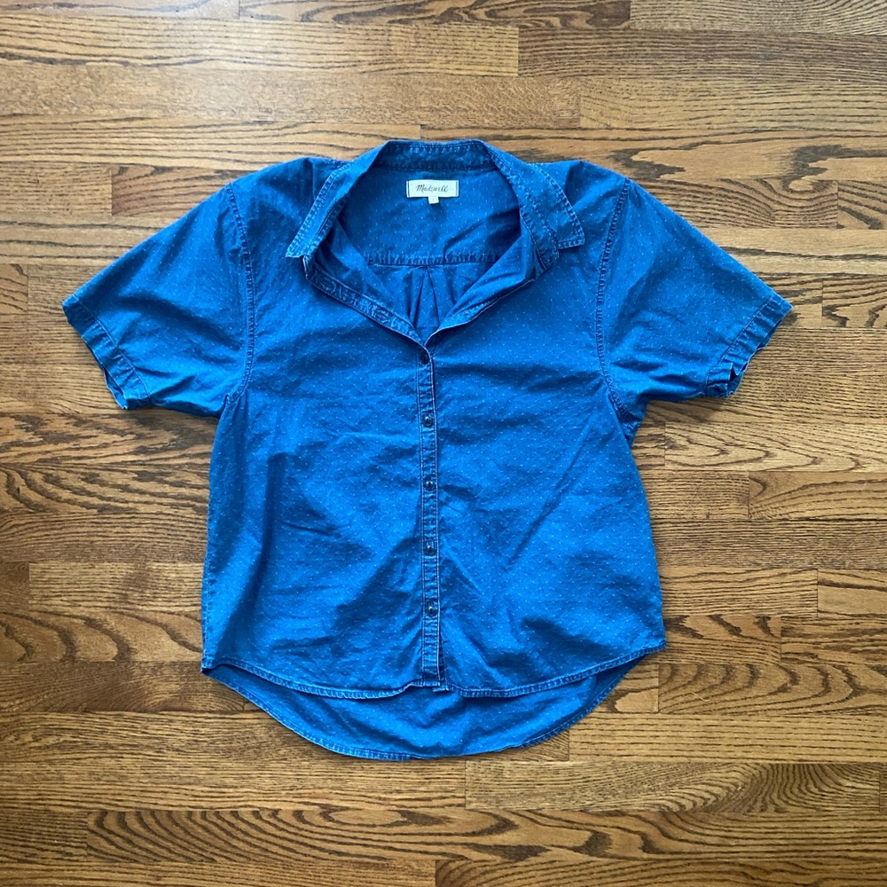Madewell Womens Denim Button Down Tunic